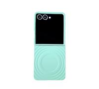 Basic Case for Samsung Galaxy Z Flip7 FE 2025 / Galaxy Z Flip6 2024 Cover for Women Shockproof Slim Fit Non-slip PC Pocket Case Colourful Cute Phone Skin Support Wireless Charging Green