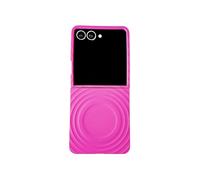 Basic Case for Samsung Galaxy Z Flip7 FE 2025 / Galaxy Z Flip6 2024 Cover for Women Shockproof Slim Fit Non-slip PC Pocket Case Colourful Cute Phone Skin Support Wireless Charging Hot Pink