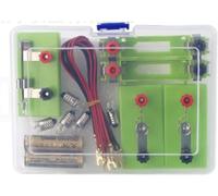 Basic Circuit Experiment Box - Series & Parallel Closed Kit with Light Bulb for Science Education Practice
