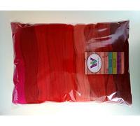 Basic Colours* 100% Merino Wool Roving Tops for Wet & Dry Felting, Spinning, Wool Art and Craft (Red, 90 g)