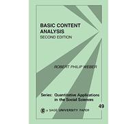 Basic Content Analysis (Quantitative Applications in the Social Sciences): 49