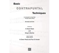 Basic Contrapuntal Techniques (Revised Edition): An Introduction to Linear Style Through Creative Writing: An Introduction to Linear Style Through Creative Writing, Book & 2 CDs