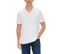 s.Oliver Men's 2155022 T-Shirt, White 0100, L