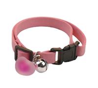 Basic Dog Collars - Plush Heart Pet Collars With Bell, Lightweight Adjustable Reflective Collar For Cats & Dogs, Cute Flower Design For Poodles, Huskies, & Collies, Puppy & Kitten