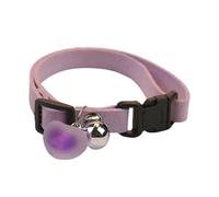 Basic Dog Collars - Plush Heart Pet Collars With Bell, Lightweight Adjustable Reflective Collar For Cats & Dogs, Cute Flower Design For Poodles, Huskies, & Collies, Puppy & Kitten