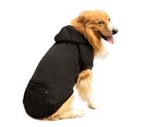 Basic Dog Hoodie Soft And Warm Dog Hoodie Sweater With Leash Hole And Pocket Dog Winter Coat Cold Weather Clothes For XL 5XL Dogs Pet Clothes for Large Dogs (Black, XL)