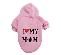 Basic Dog Hoodie Warm Dog Hoodie Sweater With Leash Hole And Pocket Dog Winter Coat Cold Weather Clothes Sweatshirt For Small Medium Large Dogs Puppy Cat Boys Girls Pink 9Xl