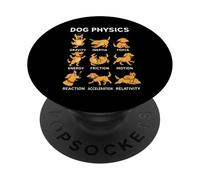 Basic Dog Physics Cute Dog Lover Dog Owner Teacher School PopSockets Adhesive PopGrip