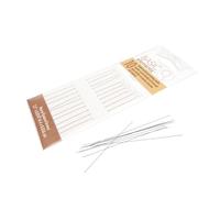 Basic Elements Twisted Wire Needles - Heavy Flexible Beading Needle, Pack of 10 - Large Round Eye and Easy to Thread - Collapsible Eye Holds Threads - Use for Pearl Knotting and Silk Cord