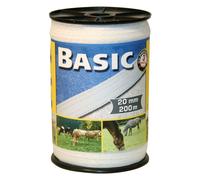 Kerbl Fencing Tape Corral Basic - 200 m x 20 mm - White