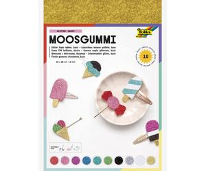 BASIC FOLIA Glitter Foam, 10 Sheets multicoloured