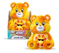 Basic Fun Care Bears 22cm Colour Splash Plush - Funshine Bear Eco-Friendly Soft Toy with Bright Belly Badge - Vibrant Collectible for Kids & Fans