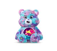Basic Fun Care Bears 22cm Colour Splash Plush - Loveshine Bear Eco-Friendly Soft Toy with Bright Belly Badge - Vibrant Collectible for Kids & Fans