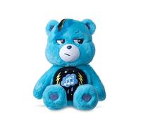 Basic Fun Care Bears 22cm Rock Theme Plush - Grumpy Bear Eco-Friendly Soft Toy with Lightning Belly Badge - Collectible Plush for Kids & Fans, Blue, 14"