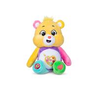 Basic Fun Care Bears 22cm Sparkle Plush - Work of Heart Bear Eco-Friendly Soft Toy with Glittery Belly Badge - Collectible Plush for Kids & Fans