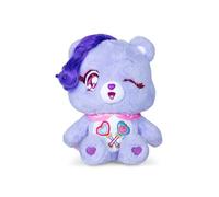 Basic Fun Care Bears 35cm Kindness Keepers Plush - Share Bear Eco-Friendly Soft Toy with Cute Expression & Belly Badge - Adorably Collectible Plush for Kids & Fans