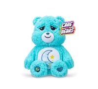 Basic Fun Care Bears 35cm Medium Plush - Bedtime Bear Cosy Collection - Super Soft Eco-Friendly Toy with Belly Badge - Huggable Collectible for Kids & Fans, Blue, 14"