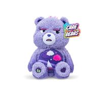 Basic Fun Care Bears 35cm Medium Plush - Stormy Heart Bear Cosy Collection - Super Soft Eco-Friendly Toy with Belly Badge - Huggable Collectible for Kids & Fans, 14", Purple