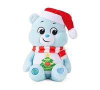 Basic Fun Care Bears | Christmas Wishes Bear 22cm Bean Plush | Collectible Cute Soft Toy with Christmas Tree Badge, Scarf & Hat, Cuddly Toy for Boys and Girls, Plush Teddy for Kids Ages 4 22553