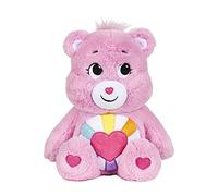 Basic Fun Care Bears Hopeful Heart Bear 35cm Medium Plush - Collectable Soft Toy with Heart Belly Badge, Cuddly Gift for Kids Aged 4+, Ideal for Girls & Boys