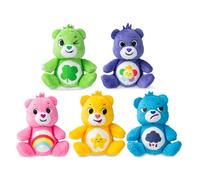 Basic Fun Care Bears Micro Plush 5 Pack, Collectable Mini Teddies for Boys & Girls 4+, Soft Toy Gift Set Featuring Cheer, Grumpy, Good Luck, Harmony & Laugh-A-Lot Bears