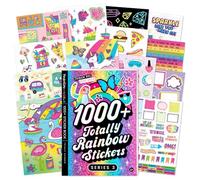 Basic Fun Fashion Angels 1000+ Totally Rainbow Stickers - Bright & Colourful Sticker Book for Girls with Unicorns, Rainbows, Hearts & More - Perfect for Journals, Crafts & Planners - Ages 6+