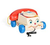 Fisher Price Classics | Chatter Telephone | Retro Baby Push Along Toy, Role Play for Kids, Classic Toy with Retro Style Packaging, Pretend Play Toys for Boys Girls Ages 12 Months+ | Basic Fun 1694