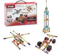 Basic Fun - K'NEX Beginner Building Set 40 Model Educational Toys for kids , 141 Piece Beginners Learning Kit, Engineering for Children Ages 5+(Packaging may vary)