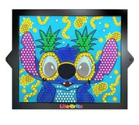 Basic Fun Lite-Brite Colour Pop Stitch - Light-Up Creative Toy with 6 Templates, 650 Colourful Pegs & 4 Light Modes - HD Grid Art Set for Stitch Fans