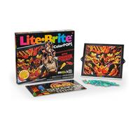 Basic Fun Lite-Brite Colour Pop Stranger Things - Light-Up Creative Toy with 6 Templates, 650 Colourful Pegs & 4 Light Modes - HD Grid Display for Fans & Kids