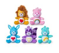 Basic Fun Micro Teenies Care Bears Holiday 5-Pack - Festive Micro Plush Gift Set with Dangler Feature - Collectible Soft Toys for Kids & Fans