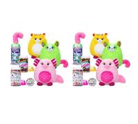 Basic Fun Misfittens Cats - Surprise Collectible Plush - Gemstones Misfittens, Kittens, Stuffed Cat Plush, Furry Surprise Toy for Girls, Boys, Kids and Toddlers Ages 3+ (Pack of 2)
