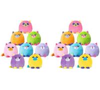 Basic Fun Misfittens | Merkitties Fishbowl Wave 1 | Cuddly Soft Toy for Girls and Boys, Toddler Toys, Plush Gift for Kids, Suitable for Kids Aged 4+ (Pack of 2)