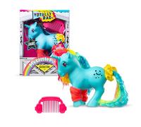 Basic Fun My Little Pony Totally Rad Moonstone - Neon 80s-Inspired Collectible Pony with Comb - Retro Styling for Kids & Fans Ages 3+