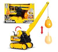 Basic Fun Tonka Steel Wrecking Ball, Durable Real Steel Construction, Yellow Demolition Toy with Realistic Action, Ages 3+ for Boys and Girls, Ideal for Kids, Toddlers