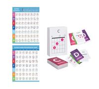 Basic Guitar Theory Posters Set, 56 Guitar Chords Flash Cards and Guitar Chord Chart, for Music Education and Beginners