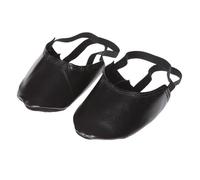 Basic Half Sole Stretch Slip On Women's Lyrical Dance Shoe Girls Soft Ballet(Black,XL)