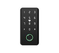 BASIC HOUSE Smart Door Lock, Digital Cabinet Lock with Semiconductor Fingerprint Recognition, Touch Keypad, NFC Card Access, Multiple Unlocking Methods, Black, 66.5x55mm BS-12# (Black)