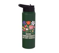 Basic Human Rights are Not Radical Stainless Steel Insulated Water Bottle