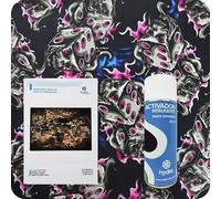 BASIC Hydro Dipping Kit Hydro dip Kit Hydrographics Kit : 1 SMART Water Transfer Printing Activator Spray 400 ml + Basic User`s Guide + Hydrographic film. Size: Width: 1' 8". Lenght: 3' 3" (HLC-087)