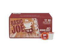 Basic Joe Arabica Coffee Pods for K-Cup Keurig Brewers - 100% Medium Roasted - Pack of 80