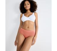 Basic+ Knickers with High Waist in A Set of 4 Brick+Coral+White+Sky Blue