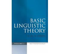 Basic Linguistic Theory Volume 1: Methodology
