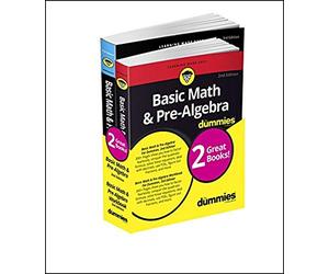 Basic Math & Pre-Algebra For Dummies Book + Workbook Bundle