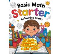 Basic math starter coloring book for kids