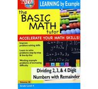 Basic Math Tutor: Dividing 2,3, & 4 Digit Numbers With Remainder [DVD] [2007] [NTSC]