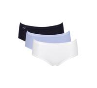Basic Midi 3 Pack Briefs Black/Purple/White Multi L - 14