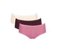 Basic+ Midi 3 Pack Briefs Cream/Burgundy/Pink Pink 2XL - 18