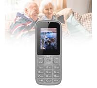 Basic Mobile Phone for The Elderly, Unlocked 2G Cell Phone with Big Buttons, Backup Dumb Phone with GSM Standard, Supports Dual SIM + SD Card,No Internet,Grey