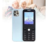 Basic Mobile Phones for The Elderly and Kids, Unlocked Dumb Phones, Cell Phones Without Internet - with Big Buttons, MP3, MP4, Camera, Flashlight, SOS,Blue